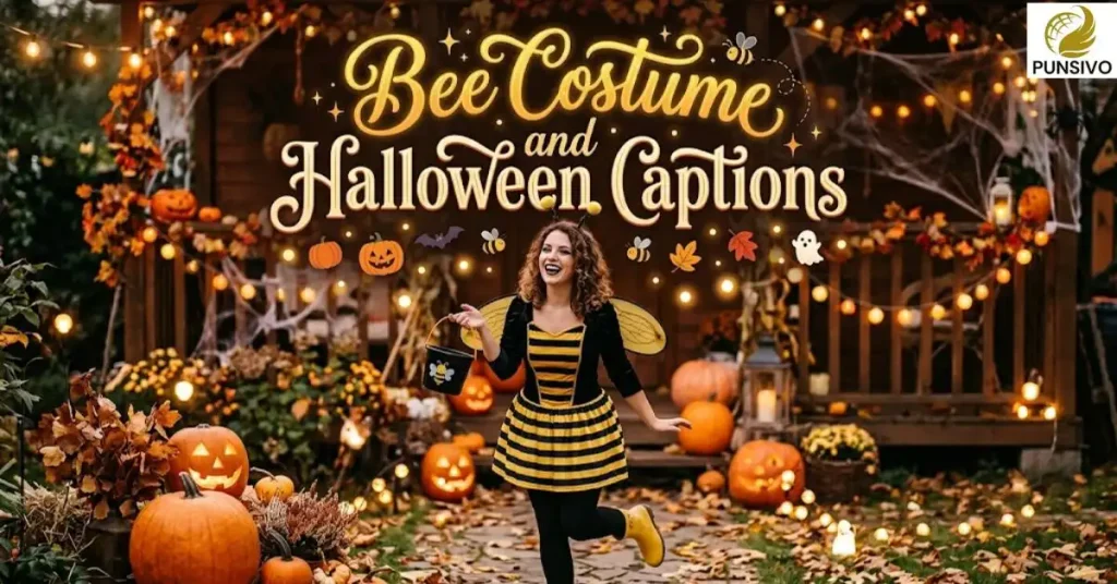 Bee Costume and Halloween Captions