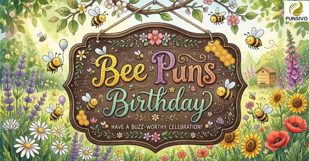 Bee Puns Birthday