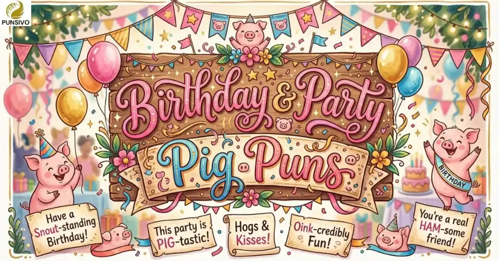 Birthday & Party Pig Puns