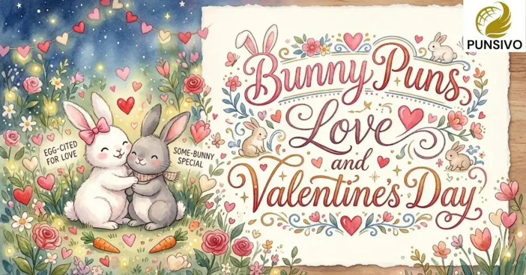 Bunny Puns Love and Valentine's Day