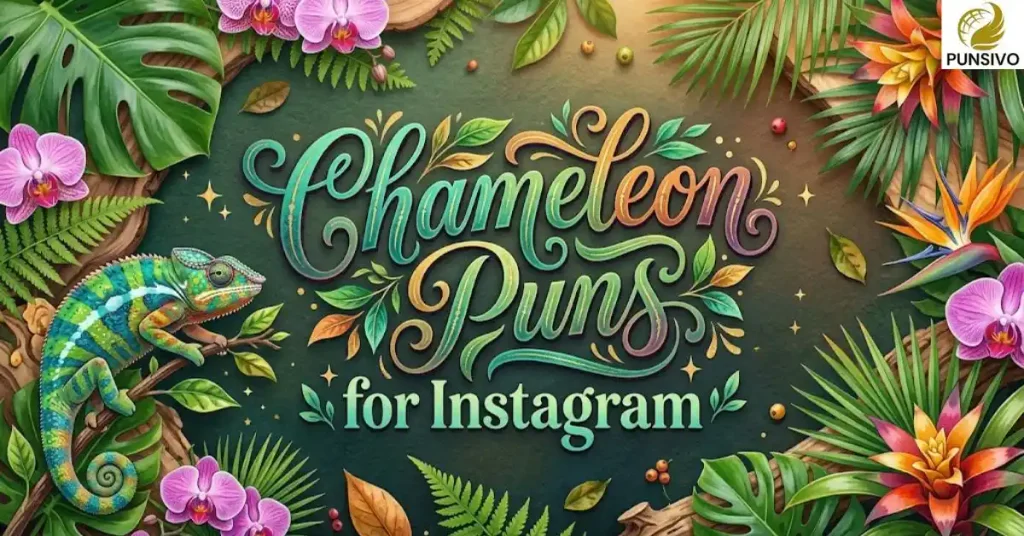 Chameleon Puns for Instagram