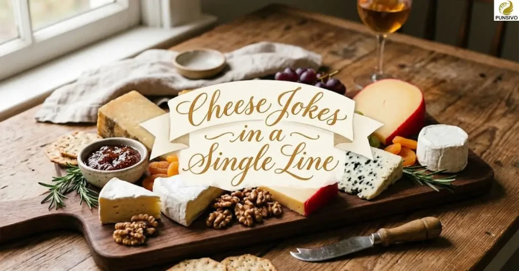 Cheese Jokes in a Single Line