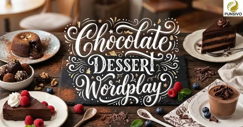 Chocolate Dessert Wordplay