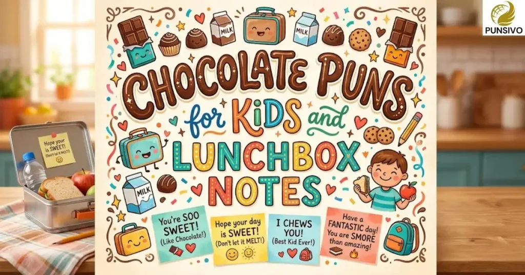 Chocolate Puns for Kids and Lunchbox Notes