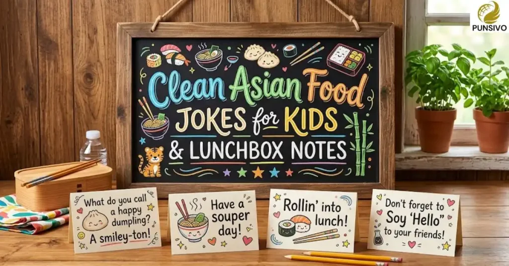 Clean Asian Food Jokes for Kids and Lunchbox Notes