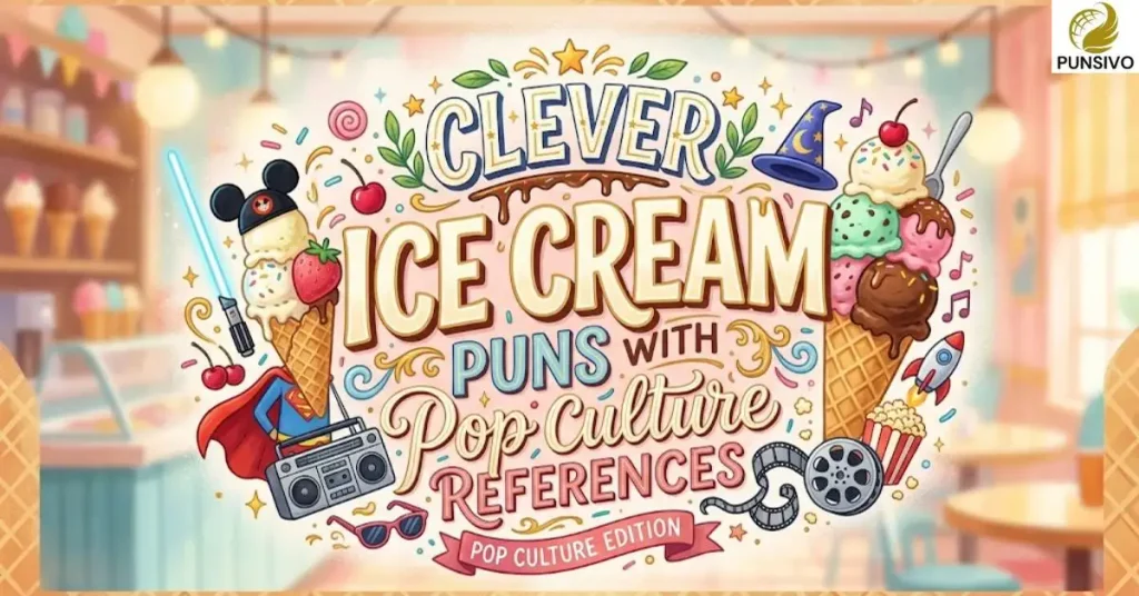 Clever Ice Cream Puns With Pop Culture References