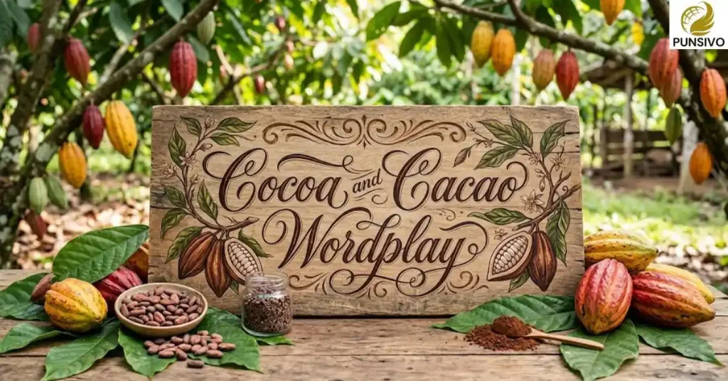 Cocoa and Cacao Wordplay
