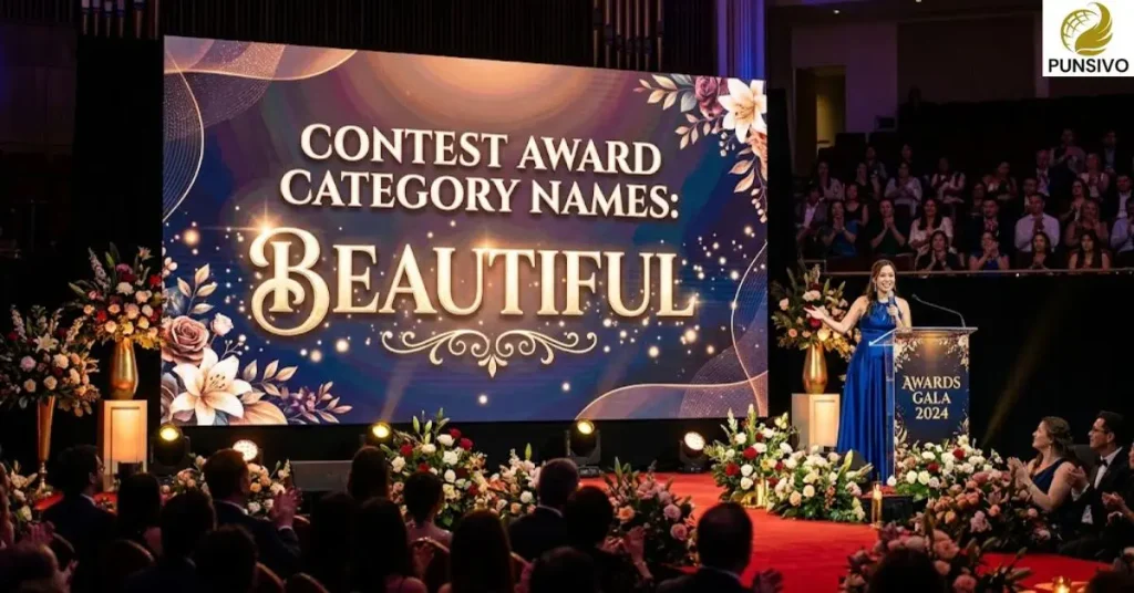 Contest award category names: