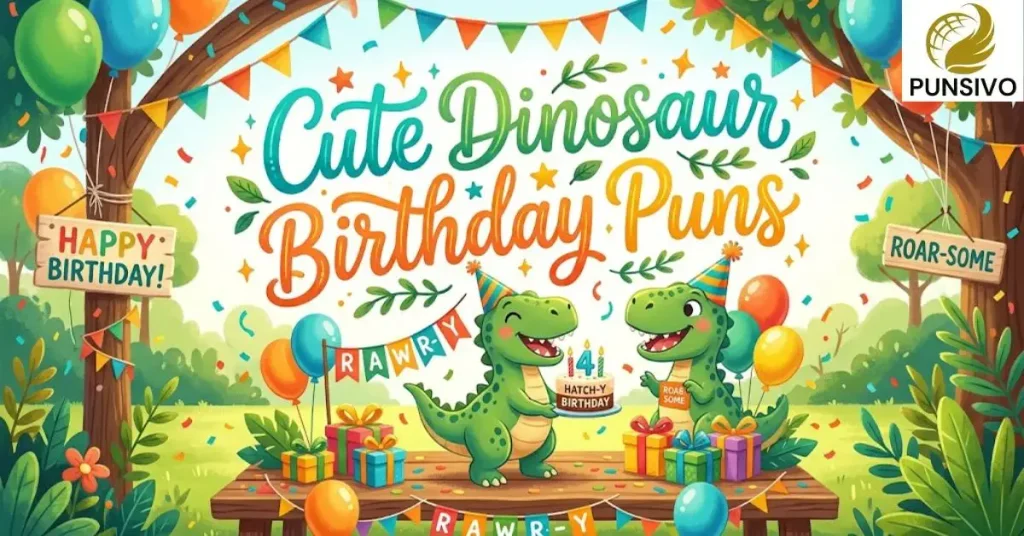 Cute Dinosaur Birthday Puns