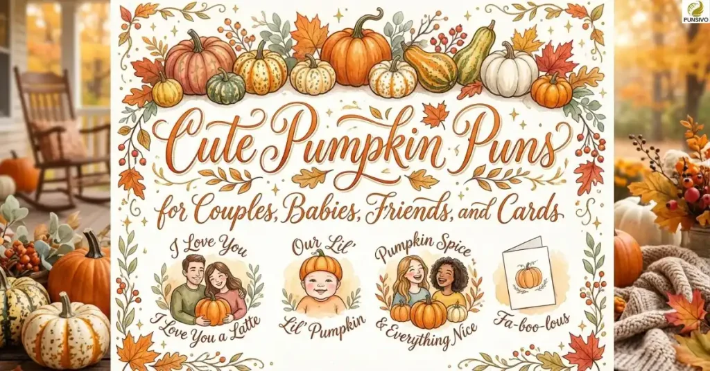 Cute Pumpkin Puns for Couples, Babies, Friends, and Cards