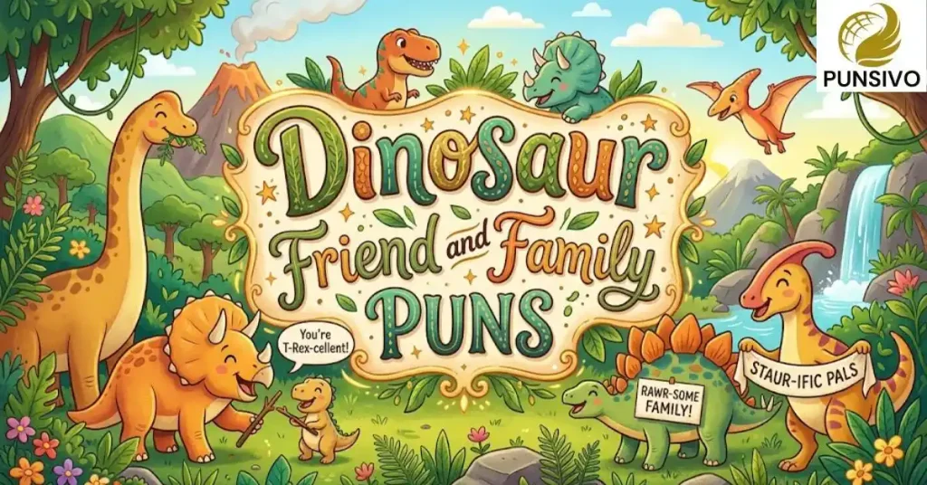 Dinosaur Friend and Family Puns