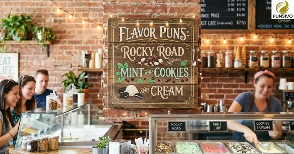Flavor Puns: Rocky Road, Mint and Cookies and Cream