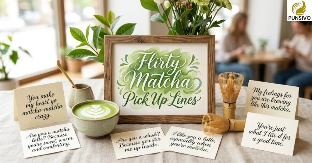 Flirty Matcha Pick Up Lines