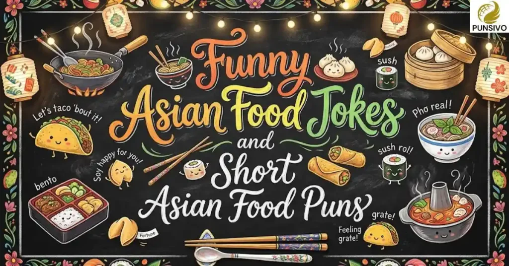 Funny Asian Food Jokes and Short Asian Food Puns