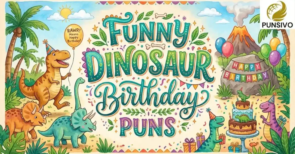 Funny Dinosaur Birthday Puns