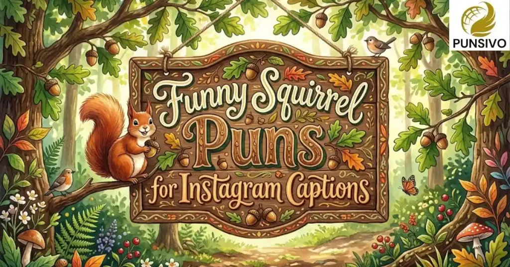 Funny Squirrel Puns for Instagram Captions