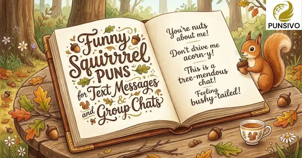 Funny Squirrel Puns for Text Messages and Group Chats