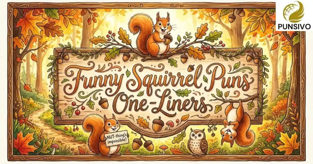 Funny Squirrel Puns One-Liners