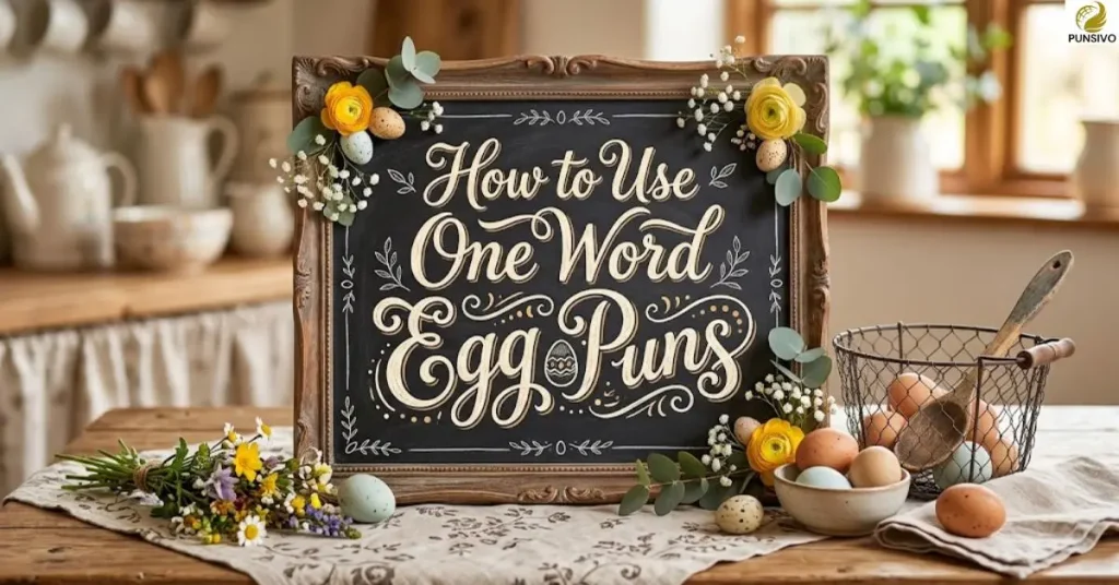 How to Use One Word Egg Puns