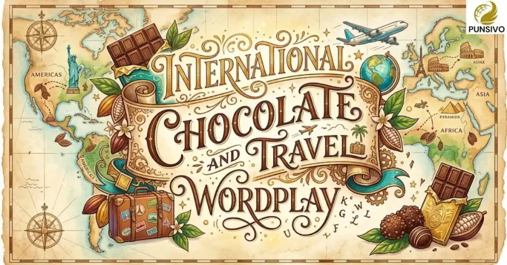 International Chocolate and Travel Wordplay