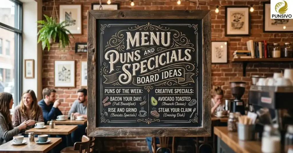 Menu Puns and Specials Board Ideas