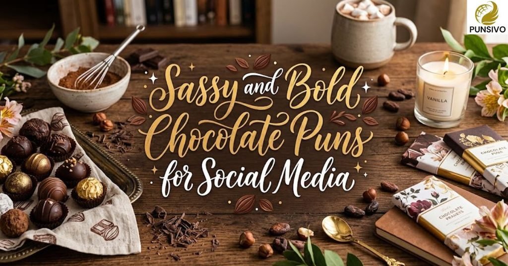 Sassy and Bold Chocolate Puns for Social Media