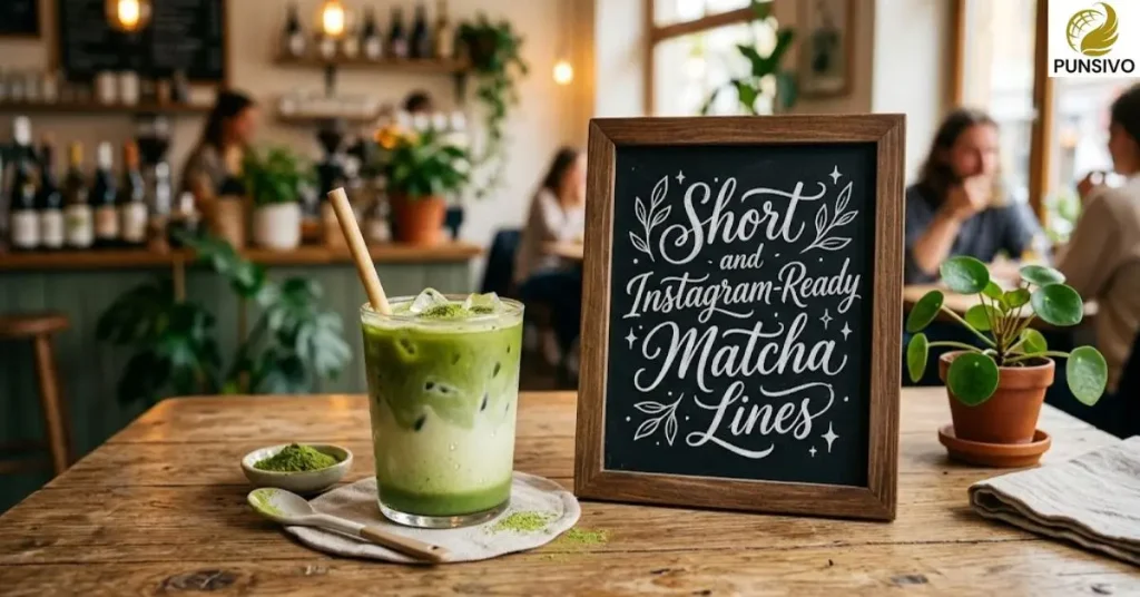 Short and Instagram-Ready Matcha Lines