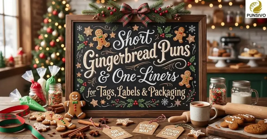Short Gingerbread Puns and One-Liners for Tags, Labels & Packaging