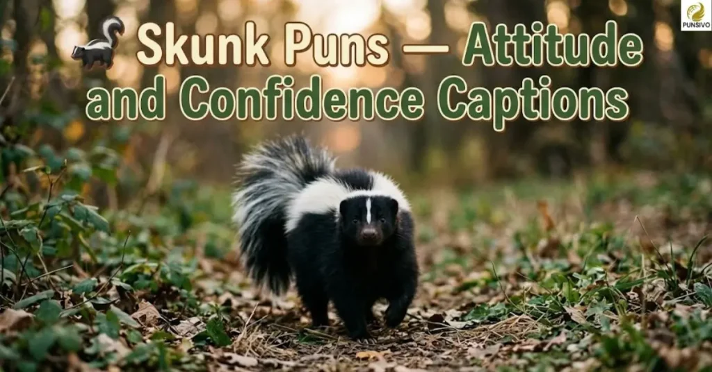 Skunk Puns — Attitude and Confidence Captions