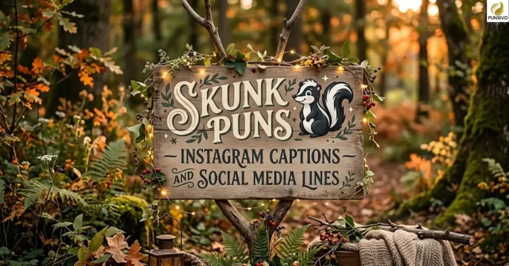 Skunk Puns — Instagram Captions and Social Media Lines