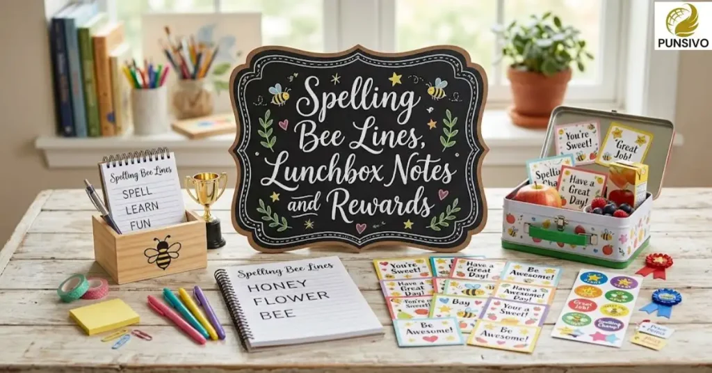 Spelling Bee Lines, Lunchbox Notes and Rewards