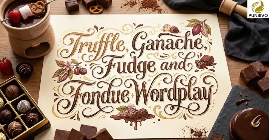 Truffle, Ganache, Fudge and Fondue Wordplay