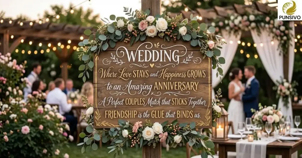 Wedding, Anniversary, Couples and Friendship Wordplay
